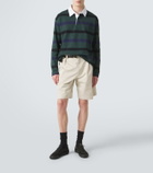 Prada Striped cotton polo shirt