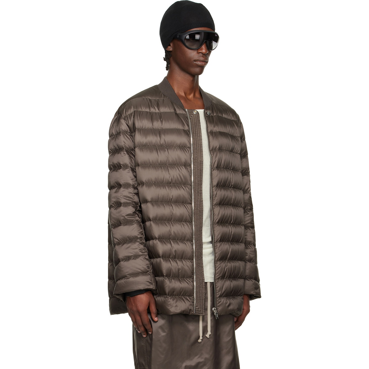 Rick Owens Moncler + Rick Owens Brown Flight Parka Jacket