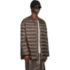 Rick Owens Moncler + Rick Owens Brown Flight Parka Jacket