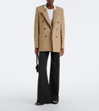 Victoria Beckham Double-breasted wool-blend blazer
