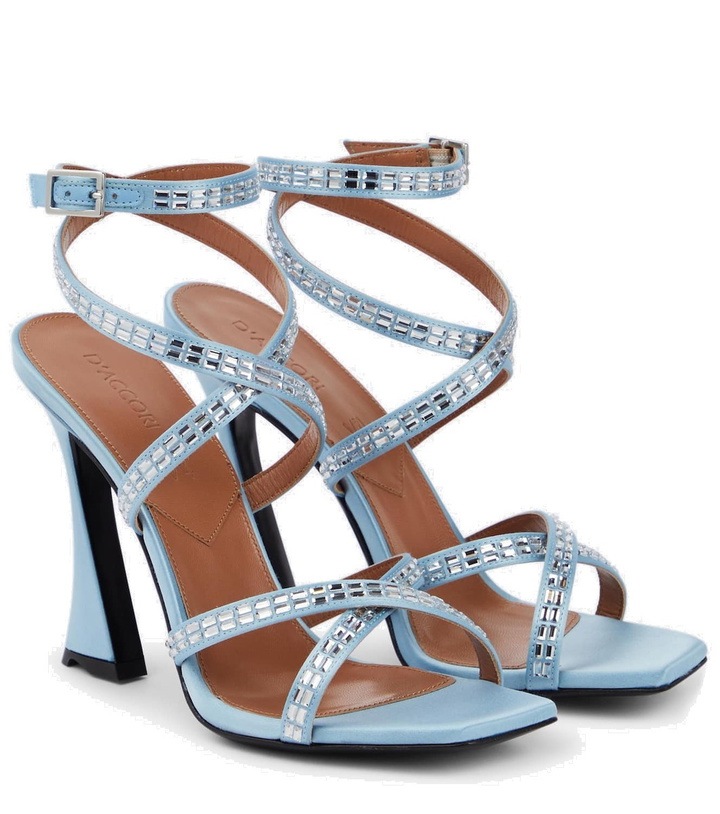 Photo: D'Accori Carre embellished satin sandals