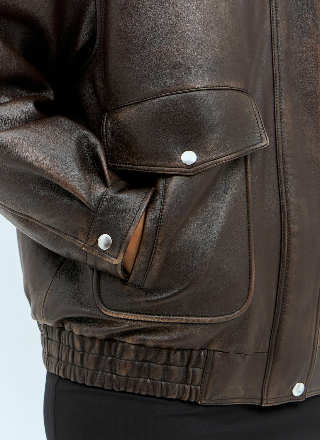 Miu Miu Padded Leather Jacket