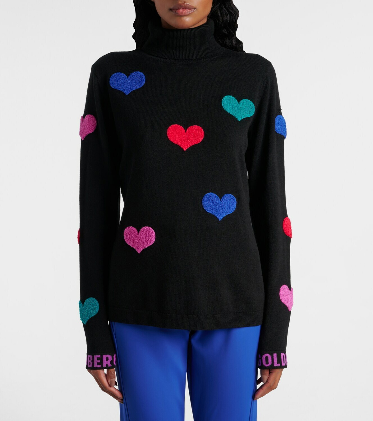 Goldbergh Bacio embellished turtleneck sweater
