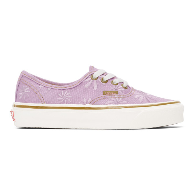 Pink embroidered hot sale vans