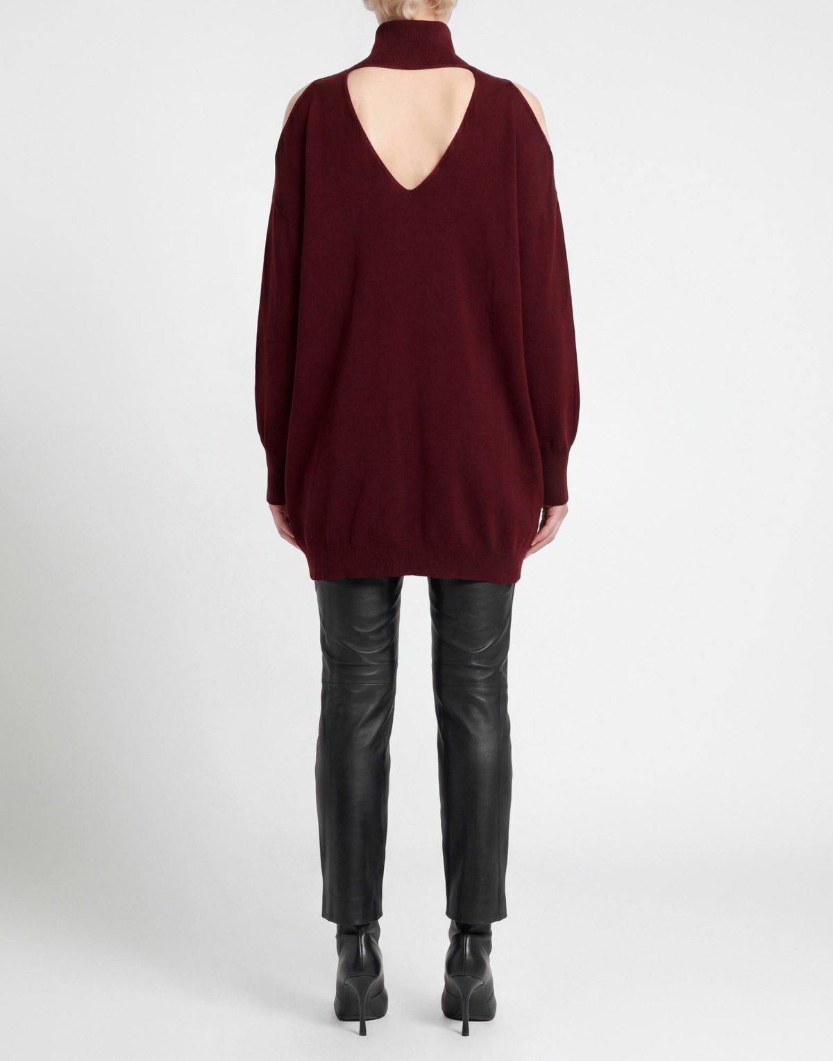 Roberto Collina Womens Turtleneck Burgundy