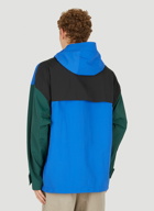 Colour Block Parka Jacket in Blue