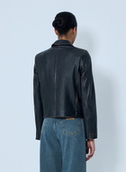 MM6 Maison Margiela Leather Button-Front Jacket