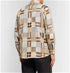 Holiday Boileau - Patchwork Checked Cotton-Flannel Shirt - Neutrals