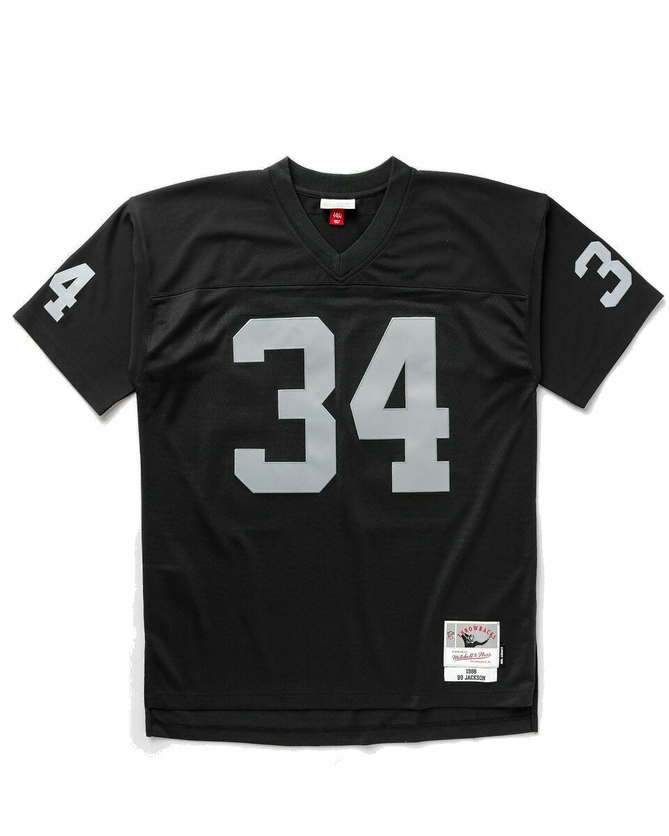 Photo: Mitchell & Ness Nfl Legacy Jersey Los Angeles Raiders 1988 Bo Jackson #34 Black - Mens - Jerseys