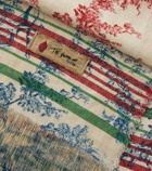 The House of Lyria Zacinto fringed linen jacquard blanket