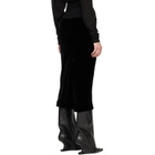 Rick Owens Black Tower Knee Bias Midi Skirt