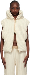 Stanley Raffington SSENSE Exclusive Off-White & Beige Vest
