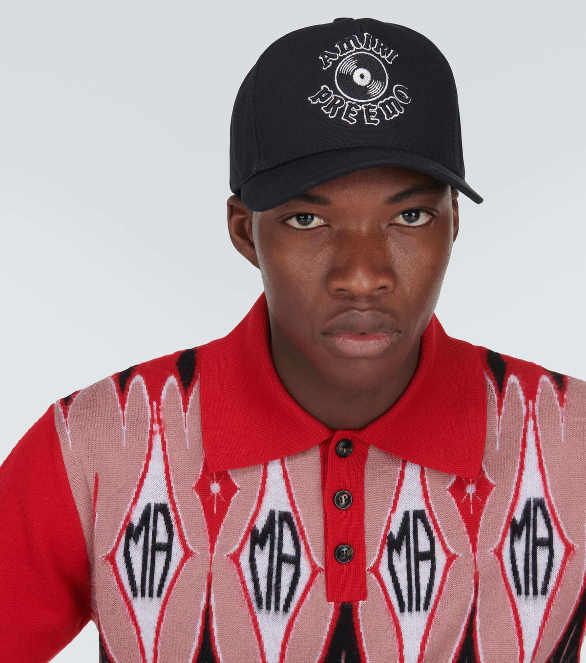 Amiri x DJ Premier Record embroidered baseball cap Amiri