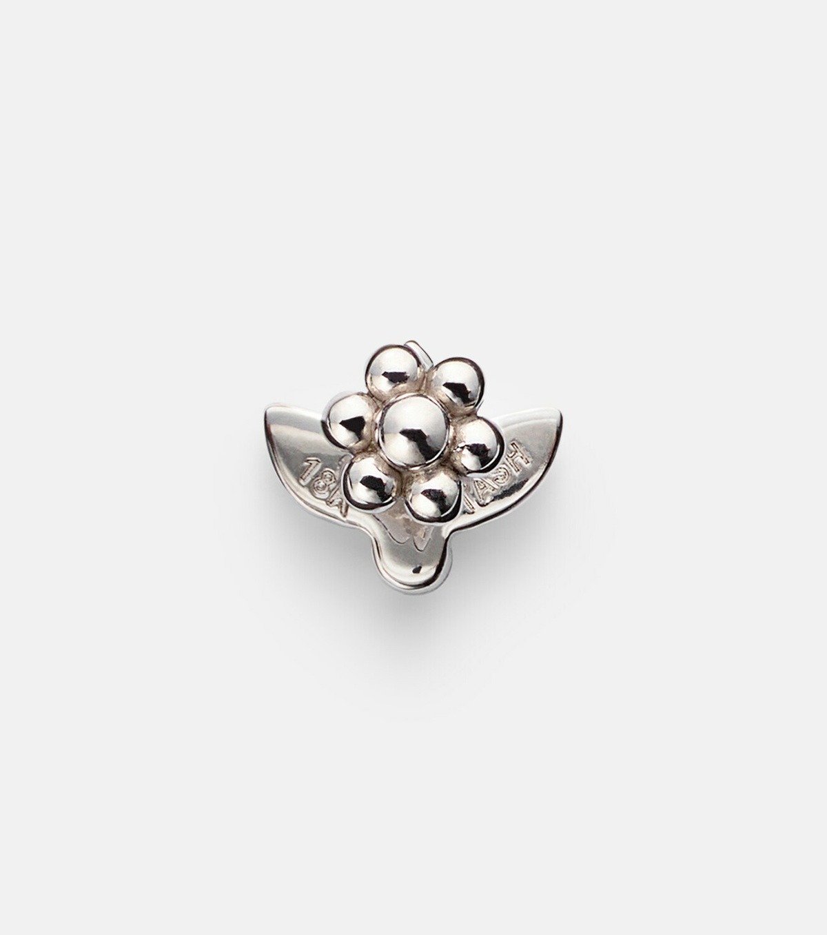 Maria Tash Lotus 18kt white gold (750/1000) single earring with diamonds