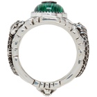 Gucci Silver Garden Logo Ring
