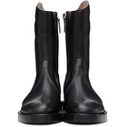 Burberry Black Leather Pocket Boots