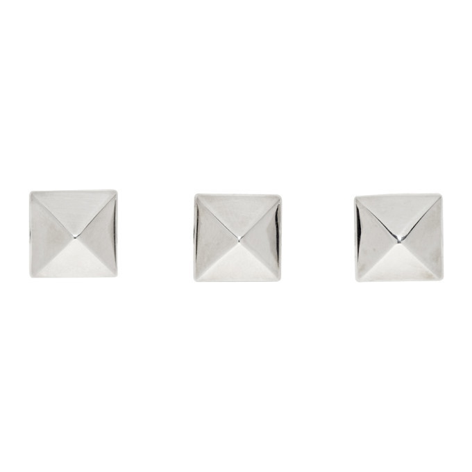 Bunney Silver Pyramid Stud Set Bunney