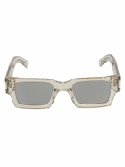 Saint Laurent Eyewear Square Frame Transparent Sunglasses