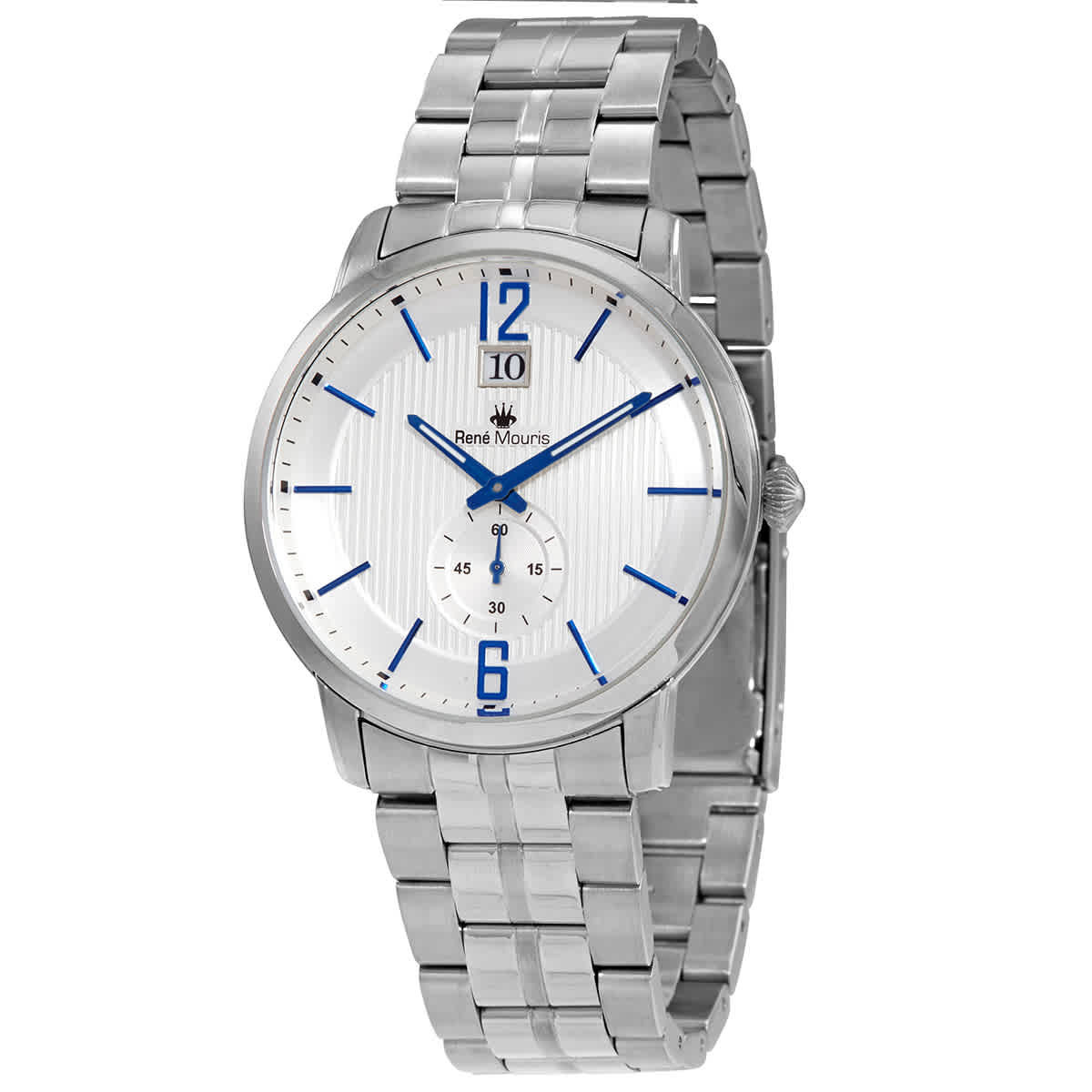 Rene Mouris Executive Silver White Dial Mens Watch 80102RM2