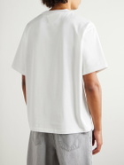 Bottega Veneta - Oversized Printed Cotton-Jersey T-Shirt - White