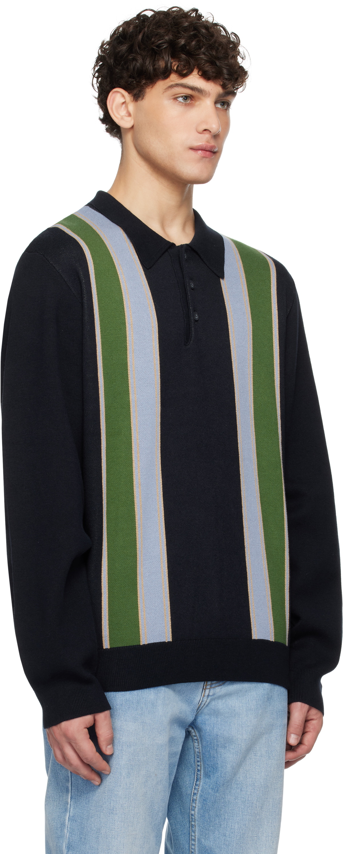 Carhartt Work In Progress Navy Arlo Polo Carhartt WIP