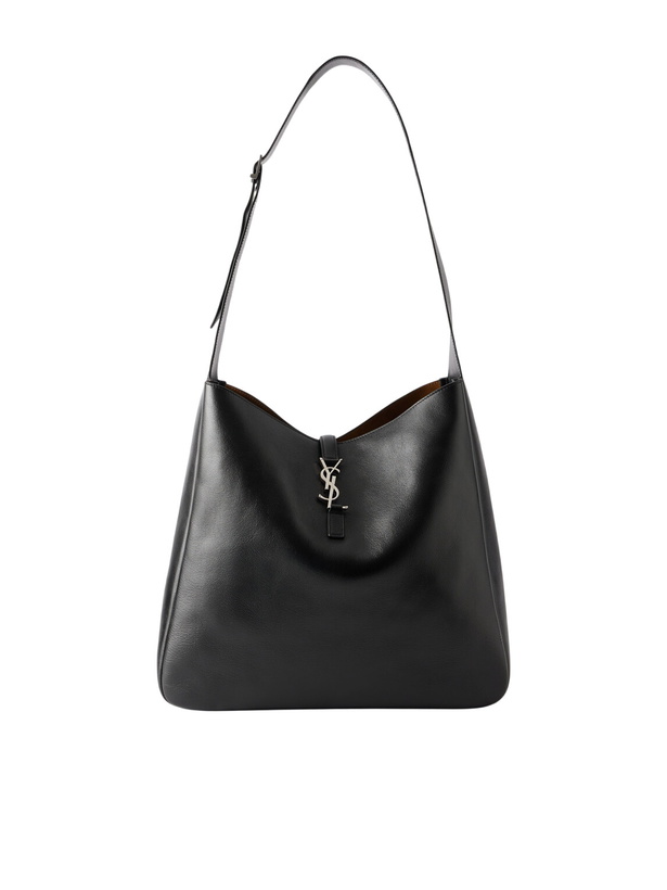 Photo: SAINT LAURENT - Le 5 à 7 Logo-Embellished Full-Grain Leather Messenger Bag