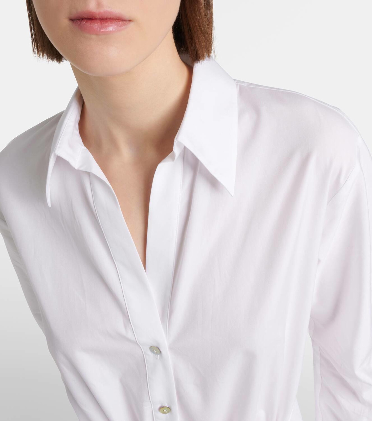 Vince Ruched cotton shirtdress Vince