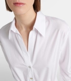 Vince Ruched cotton shirtdress