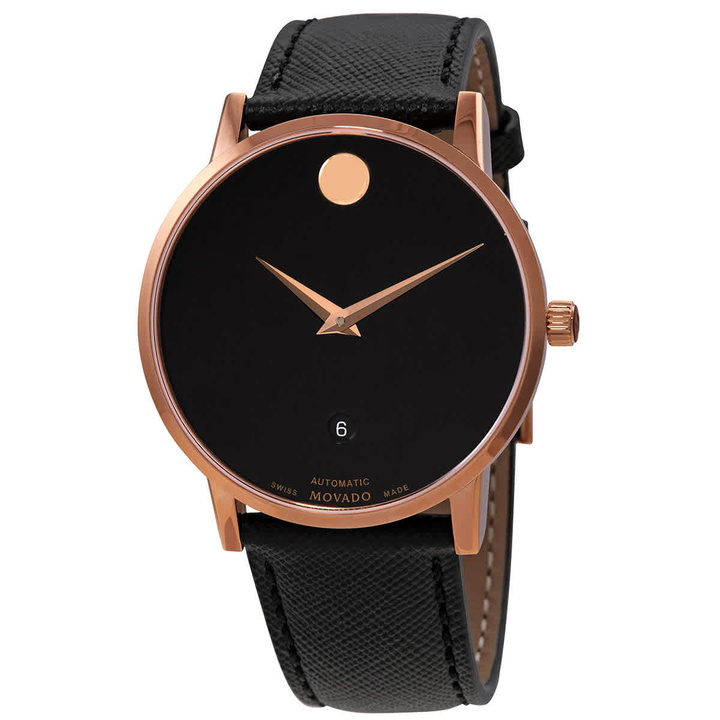Photo: Movado Museum Classic Automatic Black Dial Mens Watch 0607474