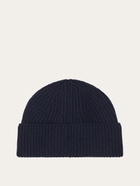 Ferragamo Mens Knitted beanie in Blue