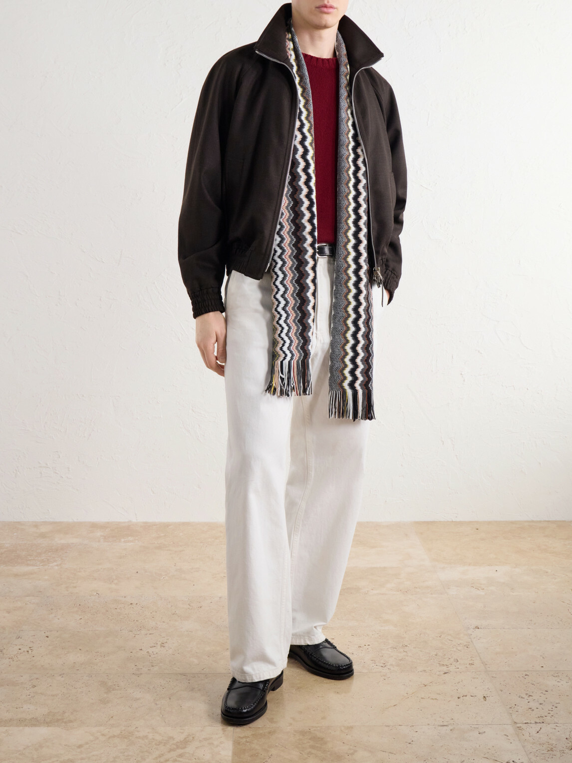 Missoni - Striped Crochet-Knit Wool-Blend Scarf - Multi