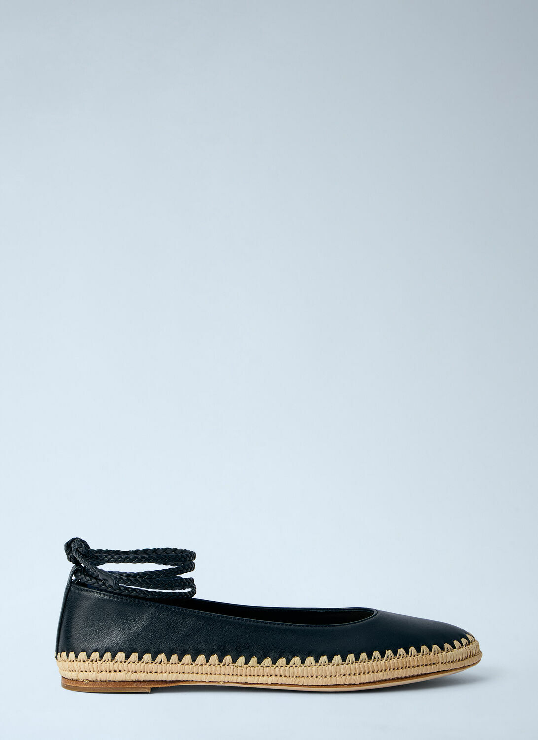 Max Mara Leather Espadrille Flats