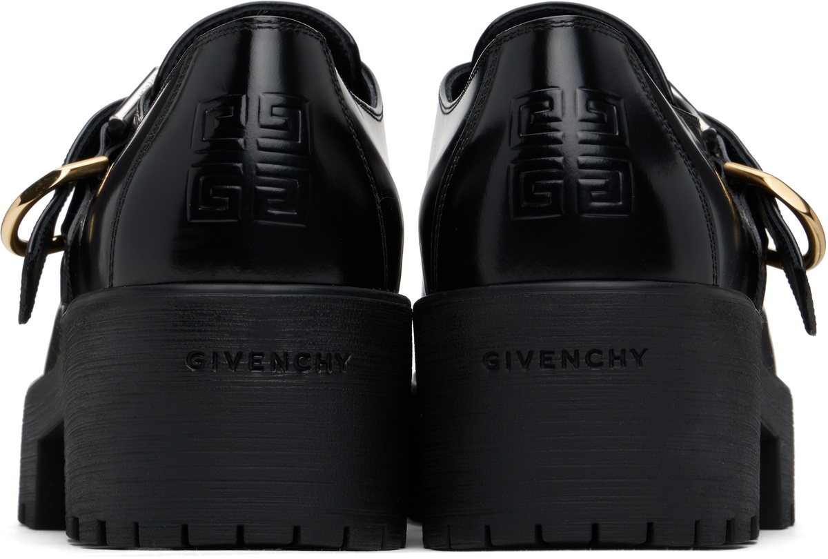 Givenchy Black Voyou Monk Loafers
