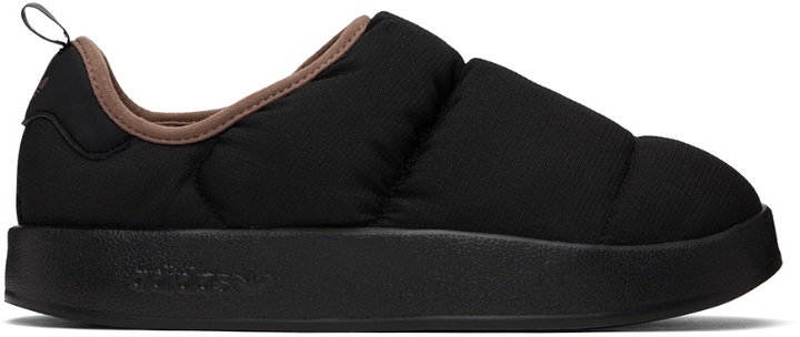 Photo: adidas Originals Black Puffylette Slippers