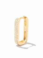 Jacquie Aiche 14K Yellow Gold Rectangle Diamond Hoop Earring