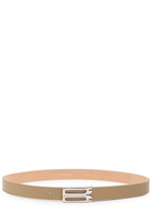 Victoria Beckham Dorian Leather Belt Natural