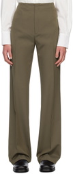 HOPE Khaki Drawn Trousers