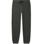 Hugo Boss - Slim-Fit Tapered Stretch-Cotton Jersey Sweatpants - Green