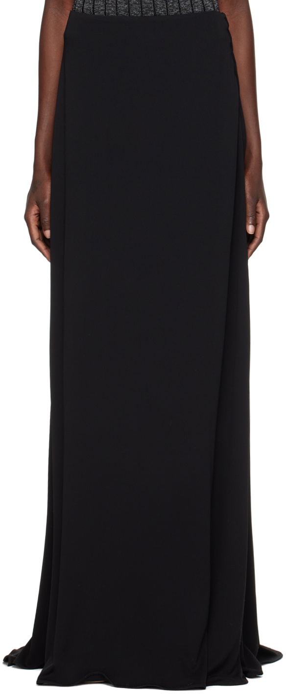 Maximilian Davis Black Donna Maxi Skirt