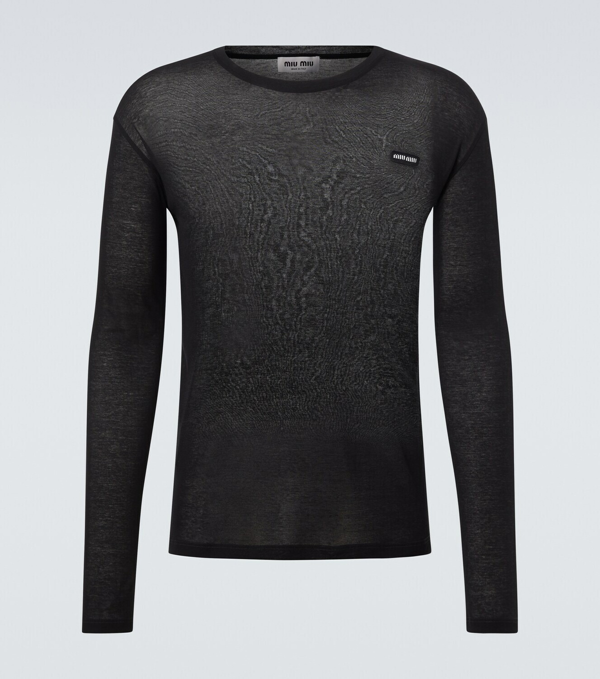 Miu Miu Logo cotton jersey T-shirt