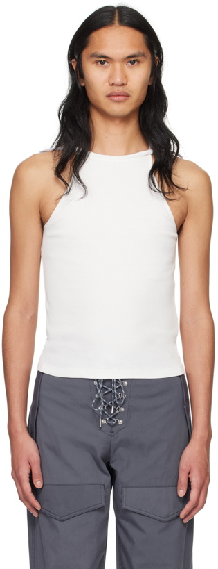 Photo: Dion Lee White Barball Tank Top