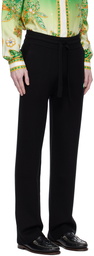 Casablanca Black Straight-Leg Trousers