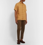 Nanushka - Adam Checked Linen Shirt - Yellow