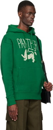 Valentino Green Cotton 'Panther' Print Hoodie