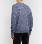 Massimo Alba - Neil Mélange Brushed-Cashmere Sweater - Blue