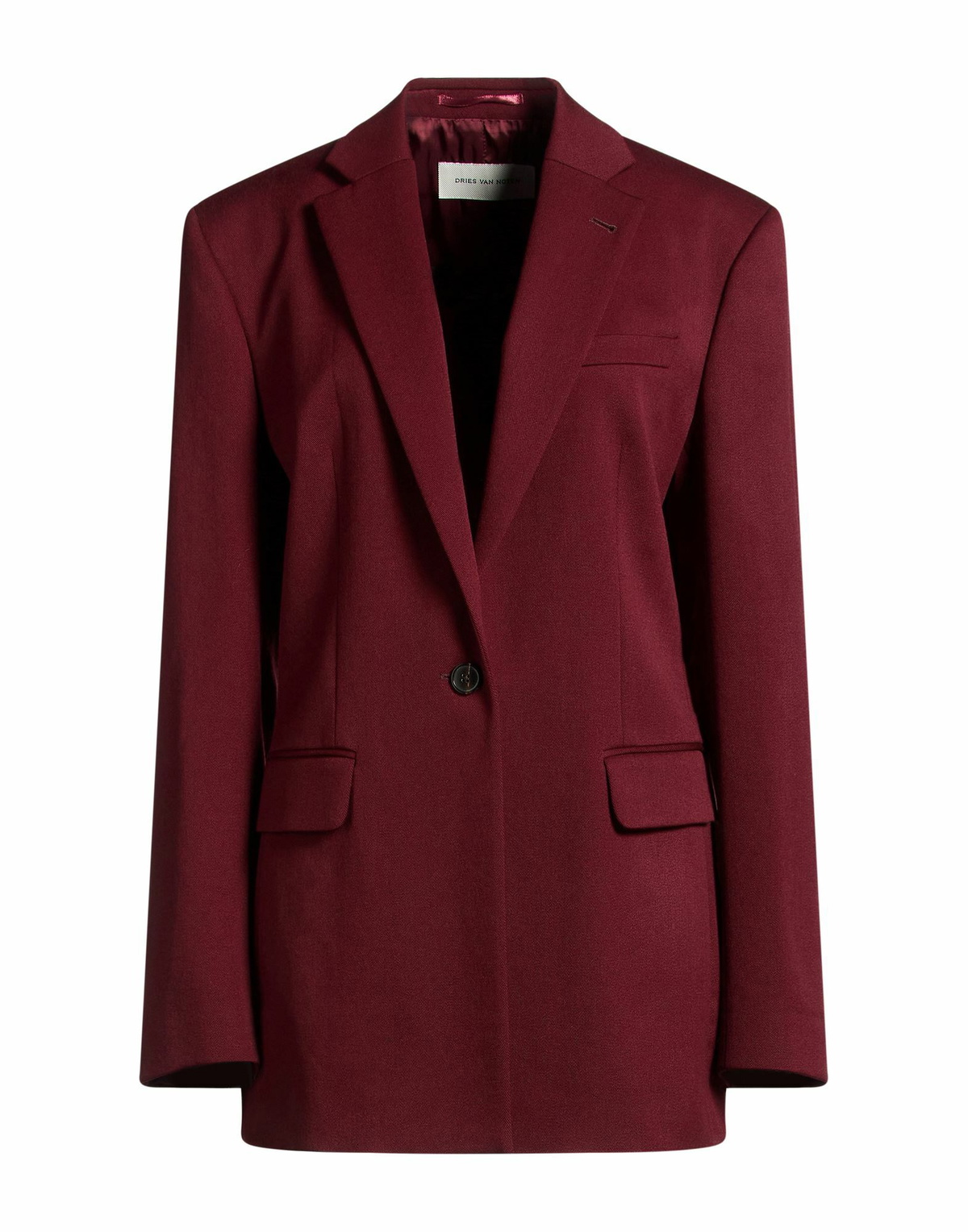 Dries Van Noten Womens Blazer Burgundy