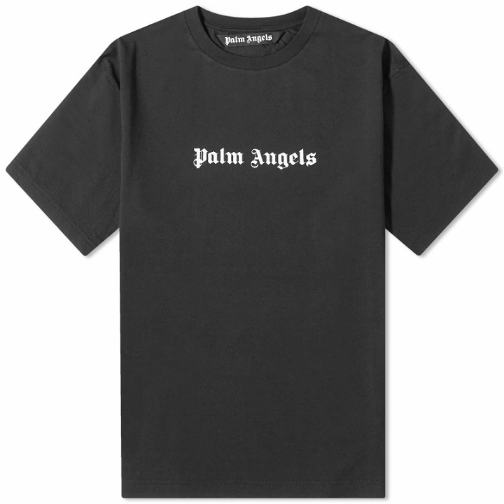 Photo: Palm Angels Men's Classic Logo T-Shirt in Black