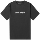 Palm Angels Men's Classic Logo T-Shirt in Black