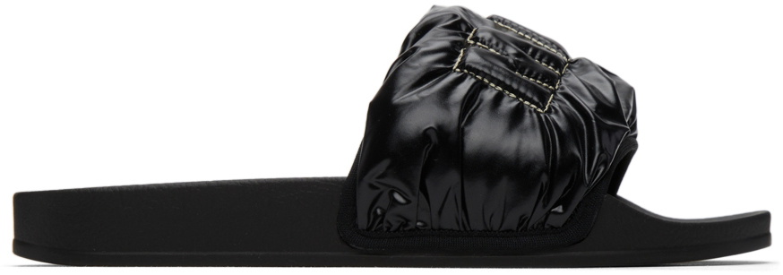 Marni Black Puffed Slide Sandals