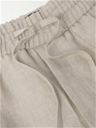 Brioni - Asolo Linen Drawstring Trousers - Neutrals